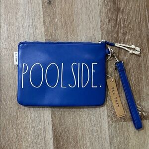 Rae Dunn Blue Poolside Wristlet